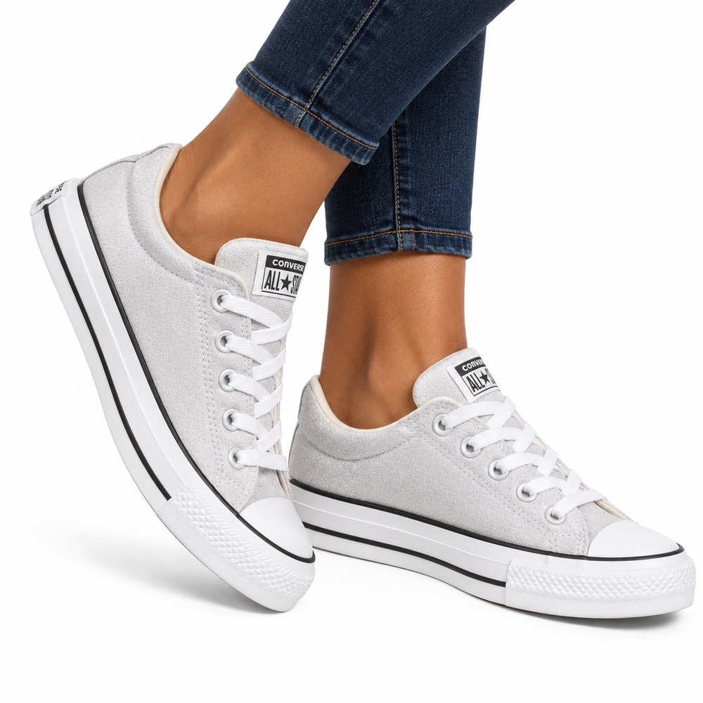 Converse Chuck Taylor All Star Madison Street Silver Metallic Sneakers Women 6.5